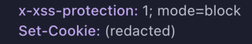 Set-Cookie response header showing (redacted) in the Test Replay network log