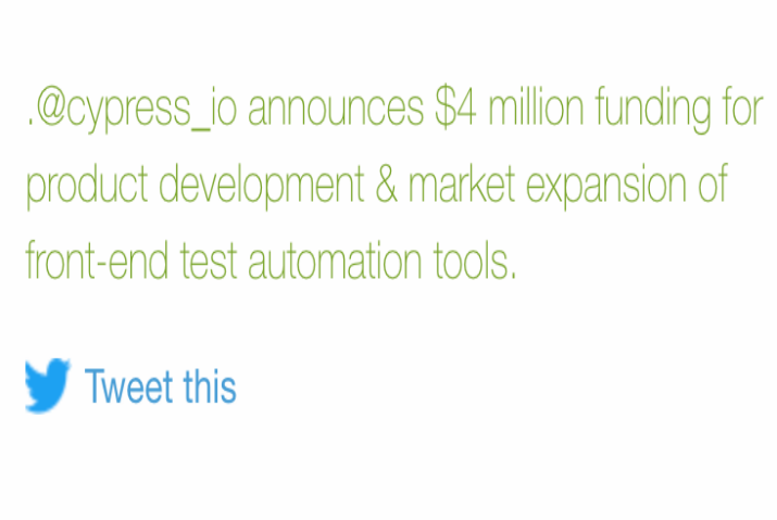 Cypress.io Raises $4 Million for Front End Automated Testing