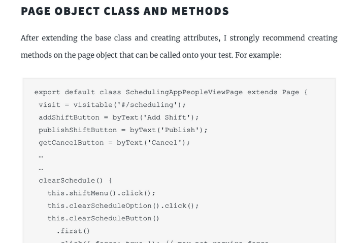 Cypress: Page Object Structure w/ Examples