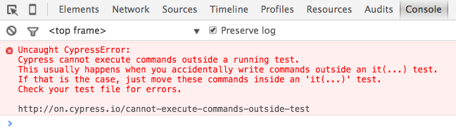 Cannot execute commands