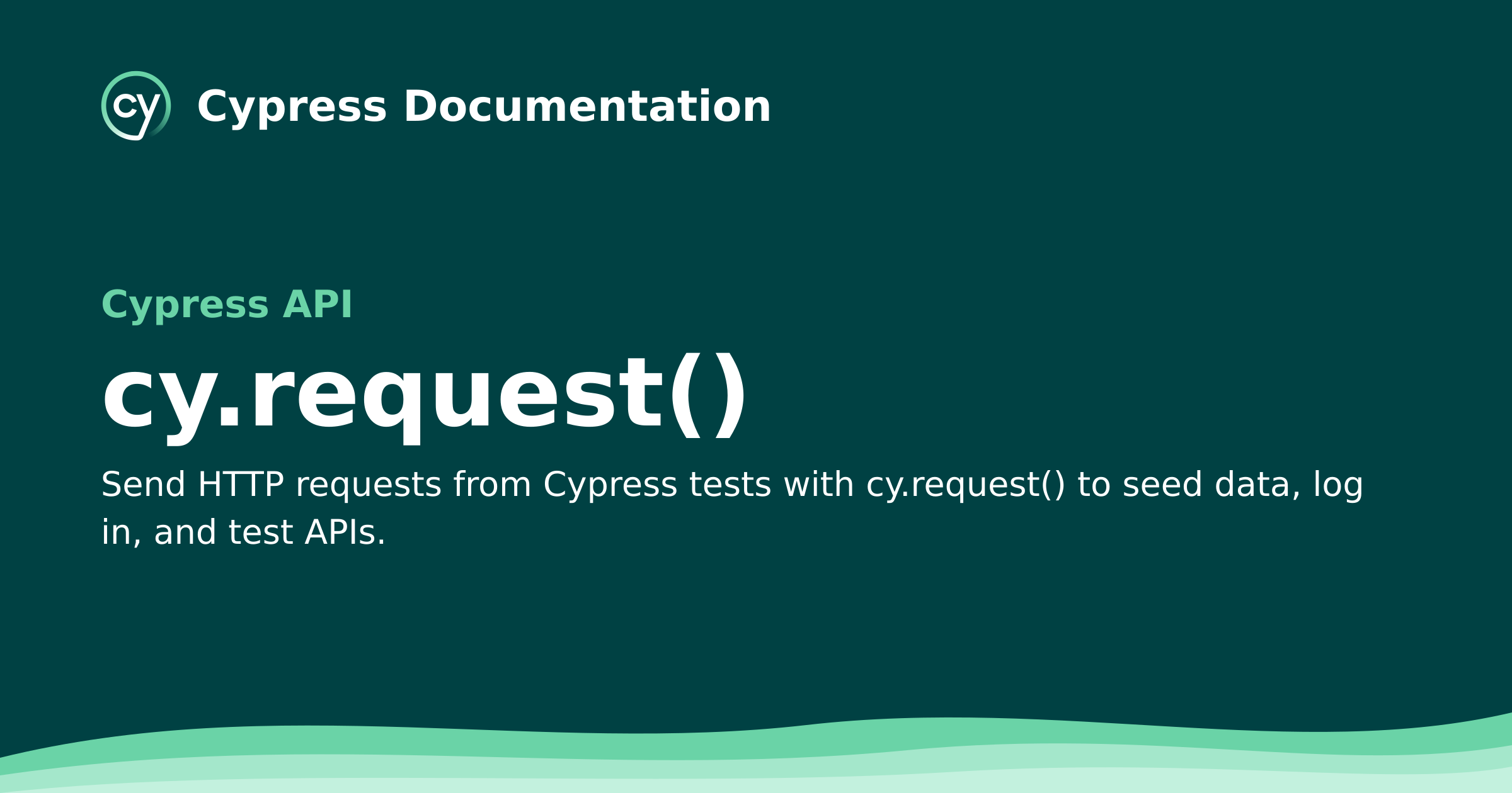 cy.request() | Cypress API Documentation