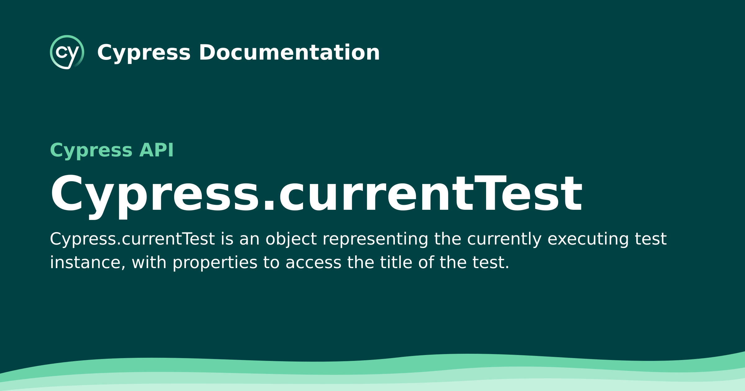 Cypress.currentTest | Cypress API Documentation