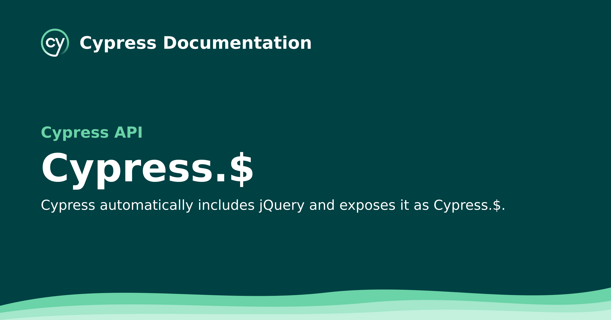 Cypress.$ | Cypress API Documentation