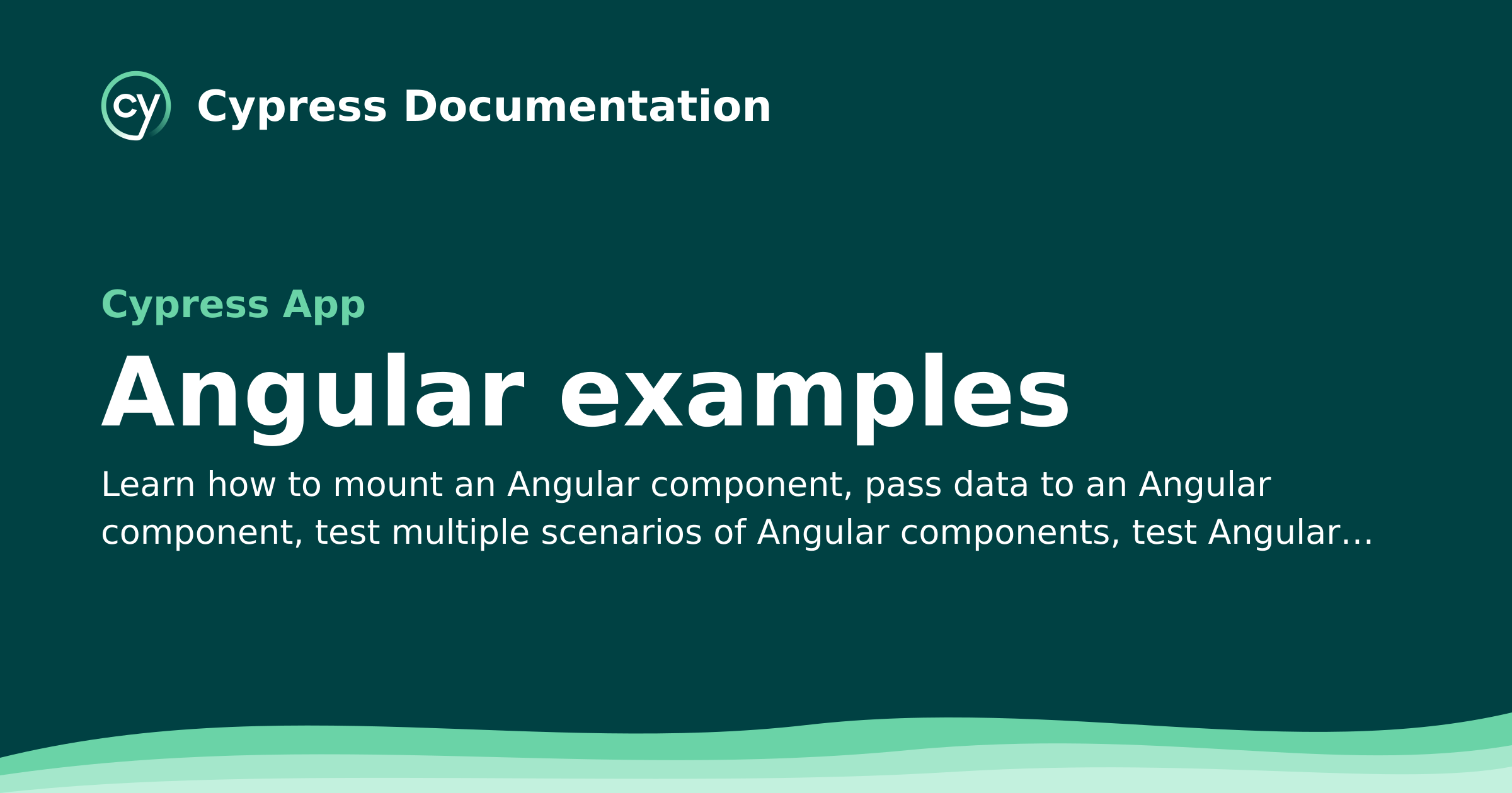 Angular examples | Cypress Documentation
