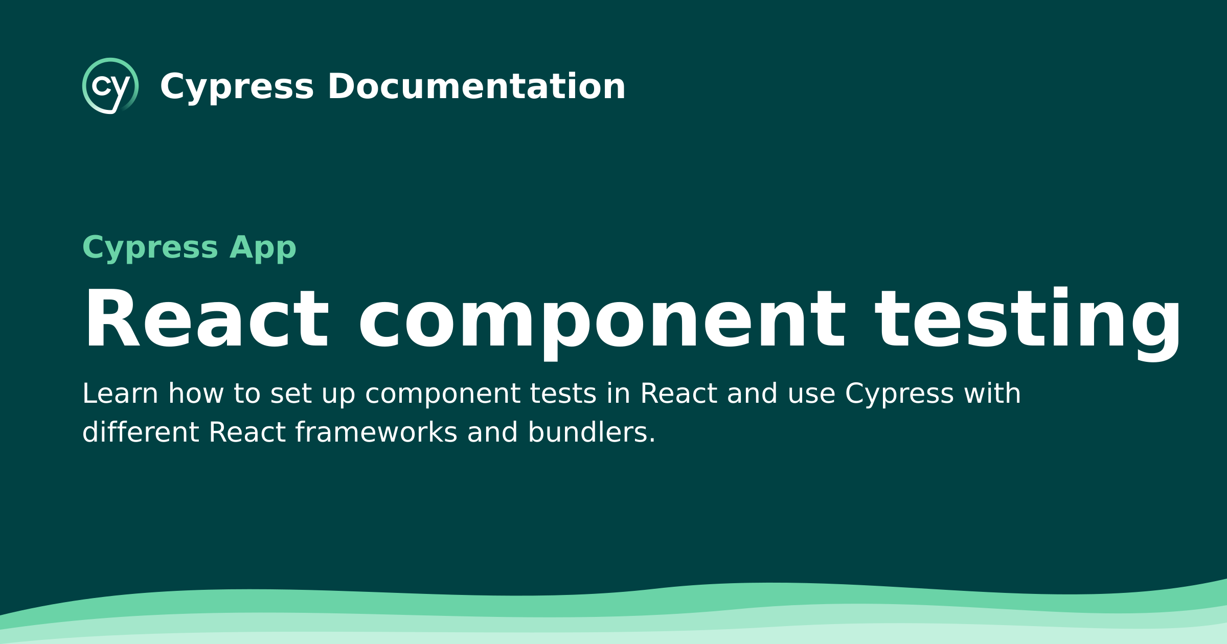 React component testing | Cypress Documentation