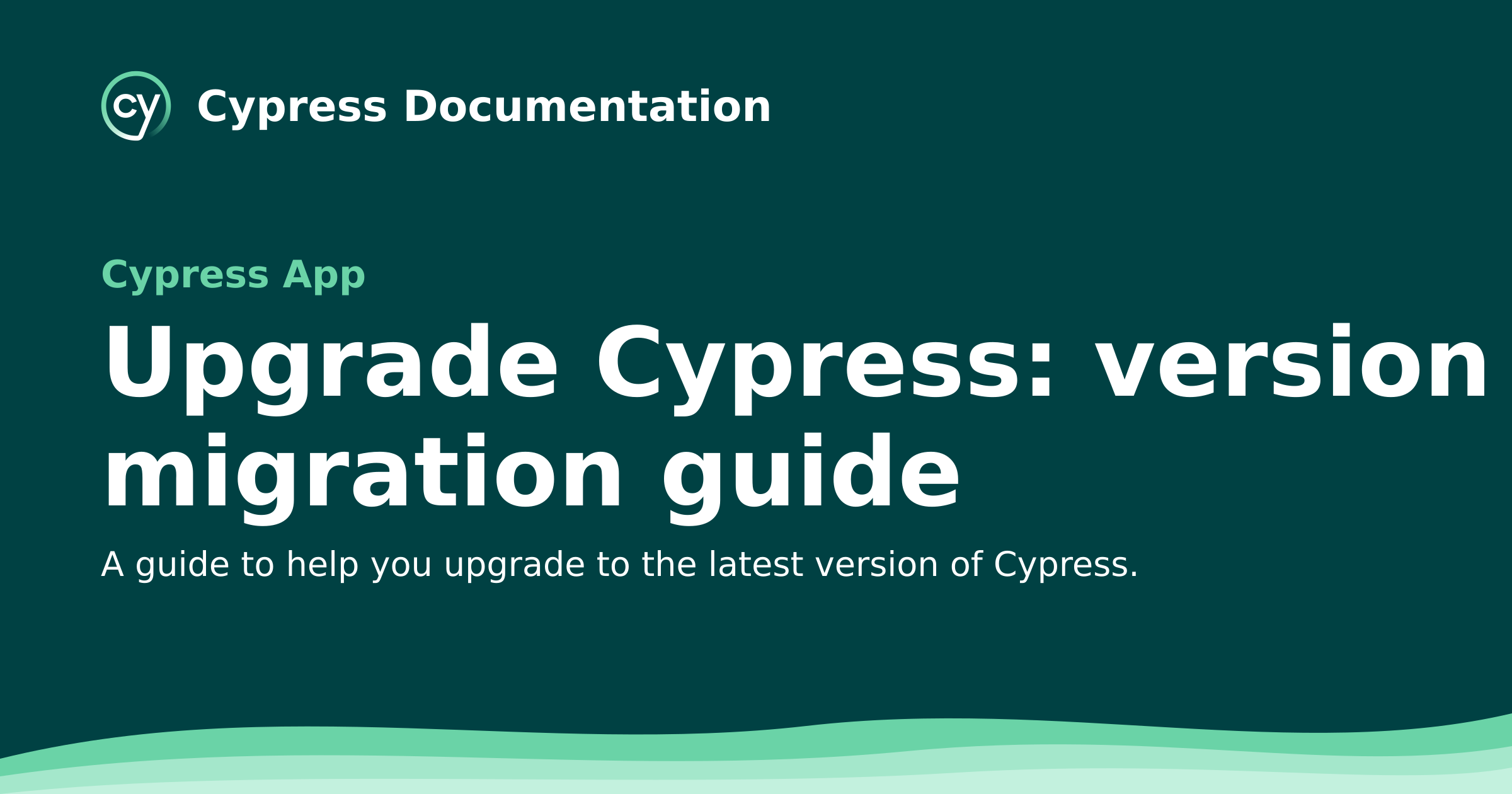 Migration guide in Cypress | Cypress Documentation