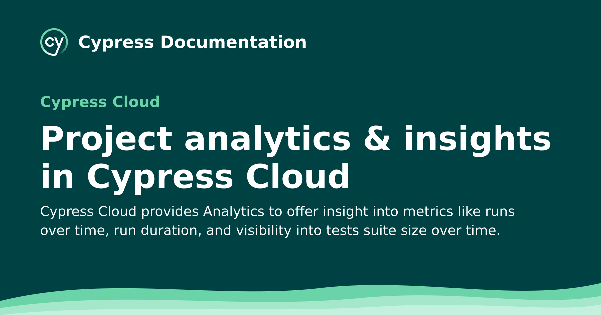 Project analytics & insights in Cypress Cloud | Cypress Cloud Documentation