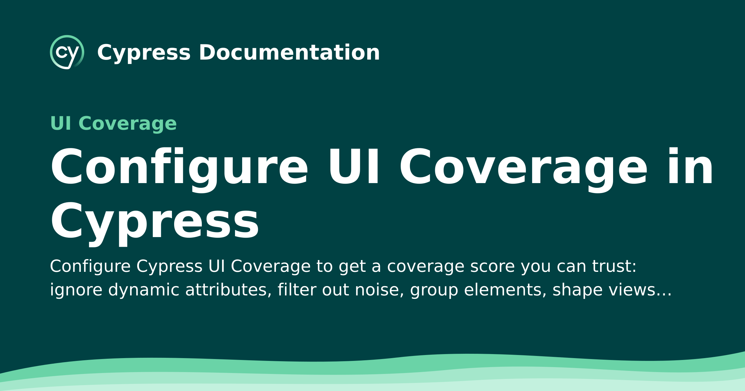 Configure UI Coverage in Cypress | Cypress UI Coverage Documentation
